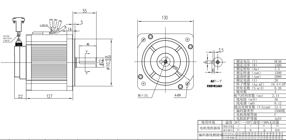 130ST-1.2 7.5 1500-2000RPM