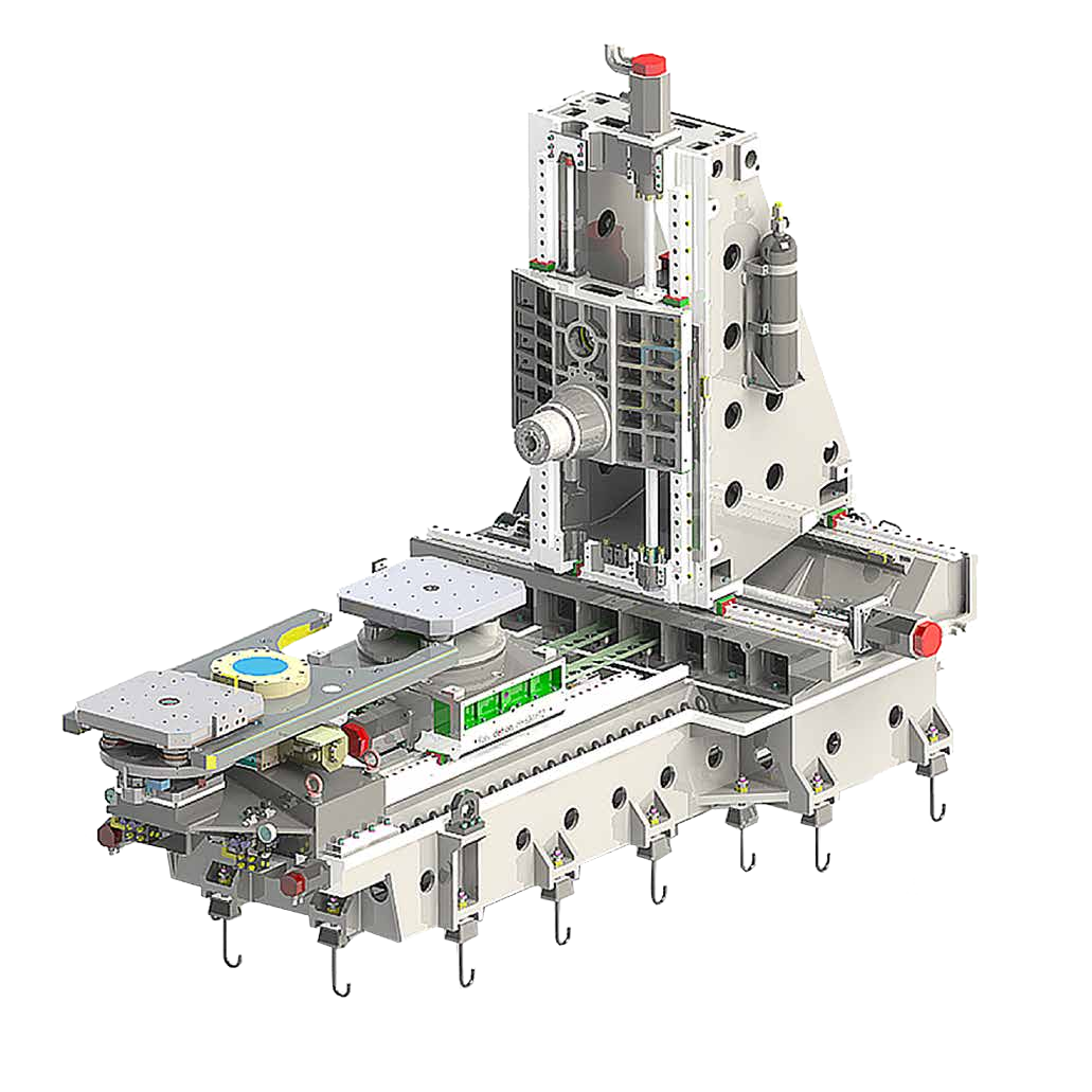 Horizontal machining center upright T-shape structure Featured Image