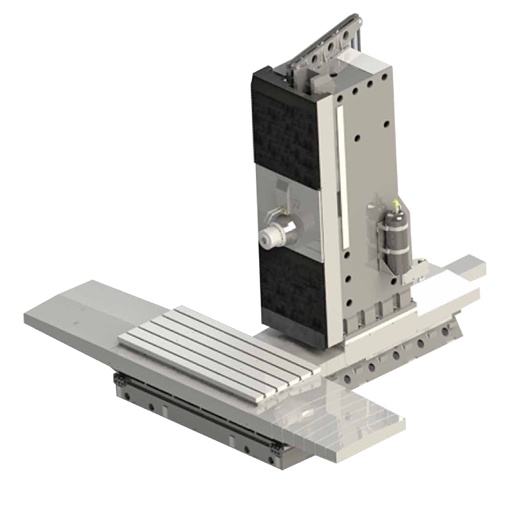 Horizontal machining center Inverted T-shape Structure Featured Image
