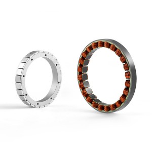 U160 series Large Hollow Shaft Frameless Direct‑Drive Motor, Outer diameter:160mm, Inner diameter:106mm Rated torque :9-32Nm, Motor height:25.9-60.9mm