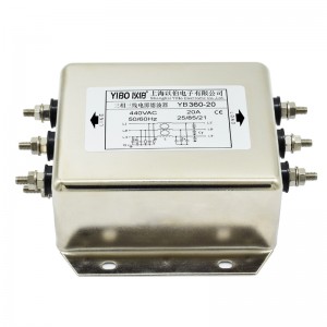 YB360 series single-section universal three-phase three-wire power supply filter