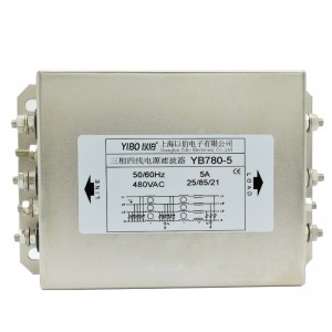 YB780 series three-section high-performance three-phase four-wire power supply filter